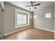 Bright bedroom with tile floors and ceiling fan at 8805 Jeffreys St # 2019, Las Vegas, NV 89123