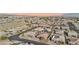 Aerial view of neighborhood with houses and streets at 9802 Summer Bliss Ave, Las Vegas, NV 89149