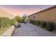 Landscaped backyard with a patio and basketball hoop at 9802 Summer Bliss Ave, Las Vegas, NV 89149