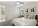 Serene bedroom with window and double door closet at 9802 Summer Bliss Ave, Las Vegas, NV 89149