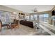 Casual dining area with glass table and hardwood floors at 2039 Colvin Run Dr, Henderson, NV 89052