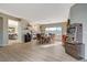 Spacious dining room with a large table and fireplace at 2039 Colvin Run Dr, Henderson, NV 89052