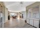 Spacious dining room with hardwood floors and large windows at 2039 Colvin Run Dr, Henderson, NV 89052