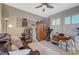 Home office with a comfortable couch, and ample storage at 2039 Colvin Run Dr, Henderson, NV 89052