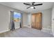 Bedroom with ceiling fan and large closet at 213 Valley Forge Ave, Henderson, NV 89015