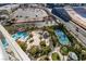 Resort-style amenities including pool and tennis court at 222 Karen Ave # 1604, Las Vegas, NV 89109