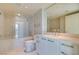Spa-like bathroom with soaking tub and glass shower at 222 Karen Ave # 1604, Las Vegas, NV 89109