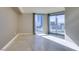 Bright bedroom with large windows and city views at 222 Karen Ave # 1604, Las Vegas, NV 89109