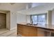 Modern kitchen with granite countertops and stainless steel appliances and city views at 222 Karen Ave # 1604, Las Vegas, NV 89109