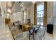 Elegant lobby with comfortable seating and fireplace at 222 Karen Ave # 1604, Las Vegas, NV 89109