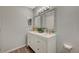 Bathroom featuring double vanity and modern fixtures at 3152 S Eastern Ave # 26, Las Vegas, NV 89169