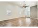 Bright living room with hardwood floors and an entryway at 3709 Ferrell St, North Las Vegas, NV 89032