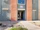 Close-up view of the building entrance featuring unique architectural details and accessible entryways at 38 E Serene Ave # 134, Las Vegas, NV 89123