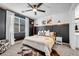 Spacious bedroom with a king-size bed and modern decor at 6318 Amber Sunrise St, North Las Vegas, NV 89031