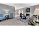 Spacious living room featuring a fireplace and comfortable seating at 6657 W Tropicana Ave # 201, Las Vegas, NV 89103