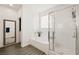 Clean bathroom featuring a soaking tub and a walk-in shower at 6955 Sunrise Crest Dr, Las Vegas, NV 89142
