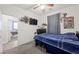 Bedroom with a double bed and access to another room at 6955 Sunrise Crest Dr, Las Vegas, NV 89142