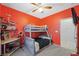 Cheerful bedroom featuring a bunk bed and a workspace at 6955 Sunrise Crest Dr, Las Vegas, NV 89142