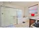 Elegant bathroom with soaking tub and walk-in shower at 766 Topocoba St, Las Vegas, NV 89178