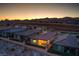 Luxury homes and community amenities at sunset at 92 Stone Bluff Ln, Henderson, NV 89011