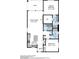 Two-bedroom floor plan, open concept living at 92 Stone Bluff Ln, Henderson, NV 89011