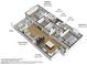 Modern two-bedroom floor plan with patio at 92 Stone Bluff Ln, Henderson, NV 89011