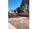 Backyard with gravel and a block wall at 11193 Falesco Ave, Las Vegas, NV 89138