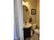 Small bathroom with single sink and toilet at 11193 Falesco Ave, Las Vegas, NV 89138