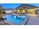 Inviting pool and spa with spacious patio at 2576 Desante Dr, Henderson, NV 89044