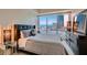 Bedroom with city views and modern furnishings at 2700 Las Vegas Blvd # 2006, Las Vegas, NV 89109