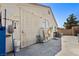 Backyard with storage shed and patio area at 3327 Outlook Point St, North Las Vegas, NV 89032