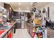 Well-equipped kitchen with ample counter space and dark wood cabinetry at 3327 Outlook Point St, North Las Vegas, NV 89032