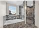 Spa-like bathroom with marble finishes and a large shower at 360 E Desert Inn Rd # 1201, Las Vegas, NV 89109