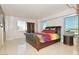 Spacious bedroom with large windows and city views at 360 E Desert Inn Rd # 1201, Las Vegas, NV 89109