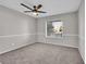 Bright bedroom with ceiling fan and neutral decor at 3849 Boca Chica Ave, Las Vegas, NV 89120