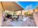 Covered patio perfect for outdoor dining and relaxation at 3918 Champagne Wood Dr, North Las Vegas, NV 89031