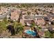 Aerial view of the home and surrounding area at 4609 Snowpoint Ct, Las Vegas, NV 89130