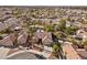 Aerial view of home with pool and neighborhood at 4609 Snowpoint Ct, Las Vegas, NV 89130