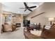 Relaxing living room with fireplace and comfortable seating at 4609 Snowpoint Ct, Las Vegas, NV 89130