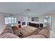 Spacious living room featuring a fireplace and comfortable seating at 5124 Brownwood Ave, Las Vegas, NV 89122