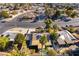 Aerial view of house and surrounding area at 57 Marion Dr, Las Vegas, NV 89110