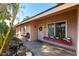 Attractive front entrance with cacti and star accents at 57 Marion Dr, Las Vegas, NV 89110