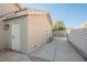 Exterior storage shed with gated access at 5904 Willowcreek Rd, North Las Vegas, NV 89031