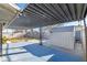 Covered patio with concrete flooring and adjacent storage shed at 6229 Cromwell Ave, Las Vegas, NV 89107