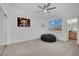 Charming bedroom with a beanbag chair and a pirate flag at 624 Via Colmo Ave, Henderson, NV 89011