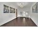 Bright dining room with dark hardwood floors at 624 Via Colmo Ave, Henderson, NV 89011