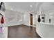 Bright entryway with dark hardwood floors and high ceilings at 624 Via Colmo Ave, Henderson, NV 89011