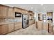 Elegant kitchen with granite countertops and stainless steel appliances at 624 Via Colmo Ave, Henderson, NV 89011