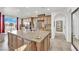 Gourmet kitchen with granite island and wood cabinetry at 624 Via Colmo Ave, Henderson, NV 89011