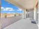 Covered patio with access to backyard and sliding glass doors at 624 Via Colmo Ave, Henderson, NV 89011